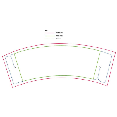 Picture of CUP SLEEVE - FLAT PACKED CARD - SMALL 8-10OZ.