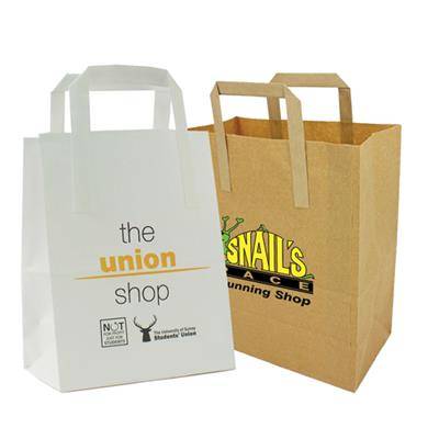 Picture of LARGE FLAT HANDLE PAPER BAG 42 X 32 X 14CM