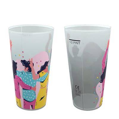 Picture of PLASTIC FESTIVAL CUP HALF PINT UK CERTIFIED.