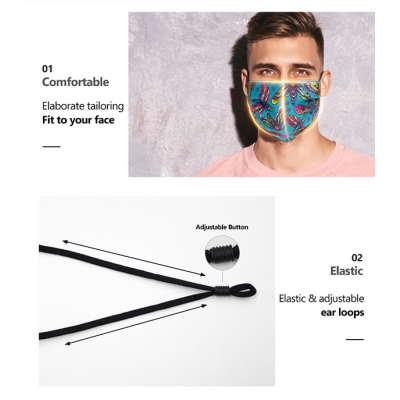 Picture of DOUBLE-PLY CUSTOM FABRIC FACE MASK