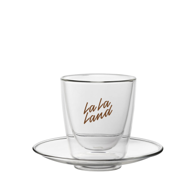 Picture of DOUBLE WALLED CAPPUCCINO SET GLASS (220ML & 7