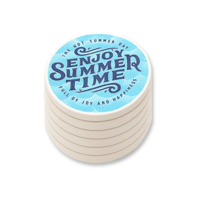 Picture of CERAMIC POTTERY COASTER ROUND SETS OF 6.