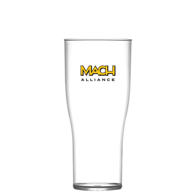 Picture of NUCLEATED REUSABLE TULIP BEER GLASS (568ML & 20OZ & PINT)