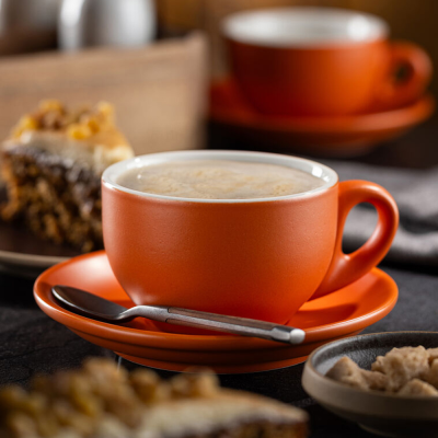 Picture of BARISTA LATTE MATT ORANGE CUP 10OZ (28CL)