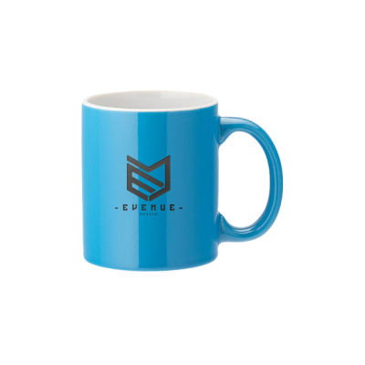Picture of WHITE STRAIGHT-SIDED MUG 12OZ (34CL) - COLOUR