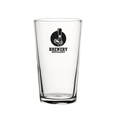 Picture of NUCLEATED CONICAL GLASS - HALF PINT (280ML & 10OZ) CE MARKED