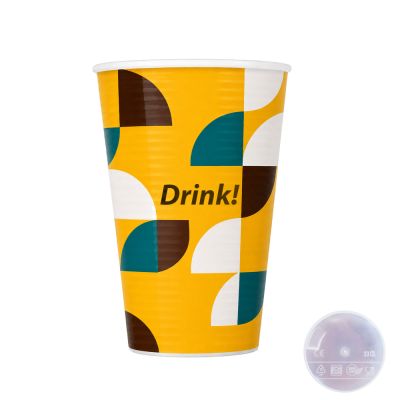 Picture of REUSABLE PLASTIC SWIRL CUP (330ML)