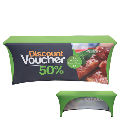 Picture of FULL COVERAGE STRETCH TABLE CLOTH OPEN BACK (6FT TABLE)