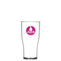 Picture of REUSABLE PLASTIC BEER GLASS 284ML-10OZ-HALF PINT - POLYSTYRENE.