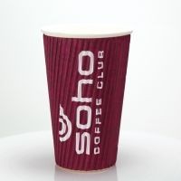 Picture of RIPPLED SIMPLICITY PAPER CUP 16OZ-455ML.