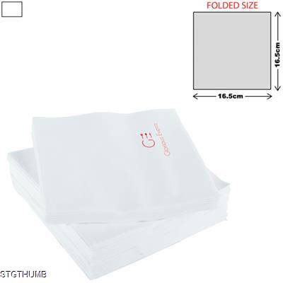 Picture of WHITE LUNCH NAPKIN 2PLY 33 X 33CM.