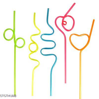 Picture of CURLY STRAWS - ASSORTED SHAPE