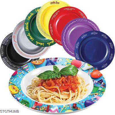 Picture of REUSABLE PLASTIC PLATE.