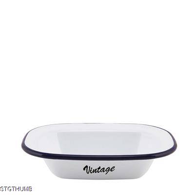 Picture of ENAMEL RECTANGULAR PIE DISH 180 X 135 X 40MM.