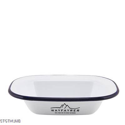 Picture of ENAMEL RECTANGULAR PIE DISH 200 X 150 X 45MM.