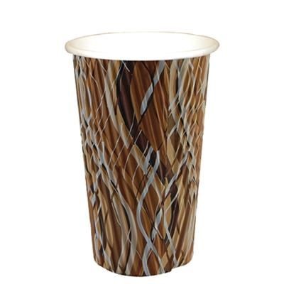 Picture of RIPPLED PAPER CUP - FULL COLOUR 20OZ-568ML.