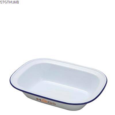 Picture of ENAMEL RECTANGULAR PIE DISH 280 X 210 X 65MM.