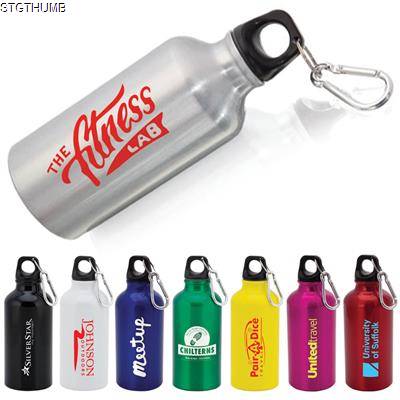 Picture of ALUMINIUM BOTTLE WITH CARABINER LID MENTO - 400ML