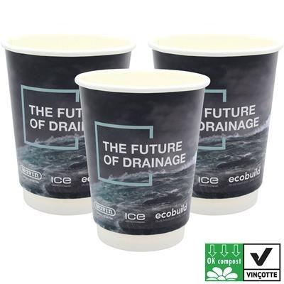 COMPOSTABLE DOUBLE WALL PAPER CUP.