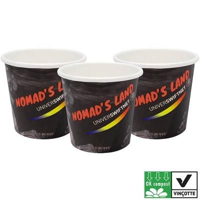 Picture of COMPOSTABLE SINGLE WALL PAPER CUP - FULL COLOUR 4OZ-115ML