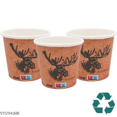 Picture of RECYCLABLE SINGLE WALL PAPER CUP - FULL COLOUR 4OZ-115ML.