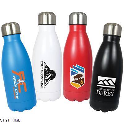 Picture of REFRESH SINGLE WALL STAINLESS STEEL METAL BOTTLE 500ML.