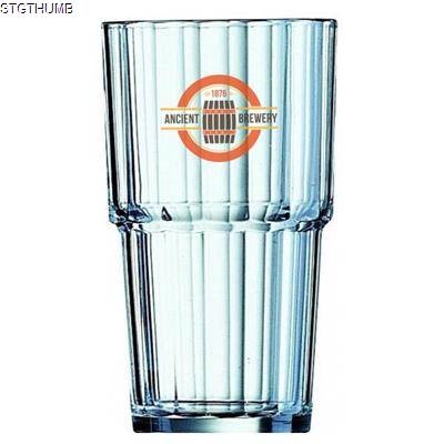 Picture of NORVEGE STACKING TUMBLER DRINKS GLASS 320ML/11.