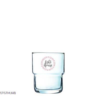 Picture of LOG TUMBLER DRINKS GLASS 160ML/5