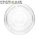 Picture of PLA FLAT CUP LID with Straw Hole (Fits 16 & 22Oz)