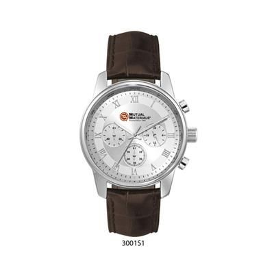 Picture of MENS CHRONOGRAPH WATCH with Brown Leather Strap