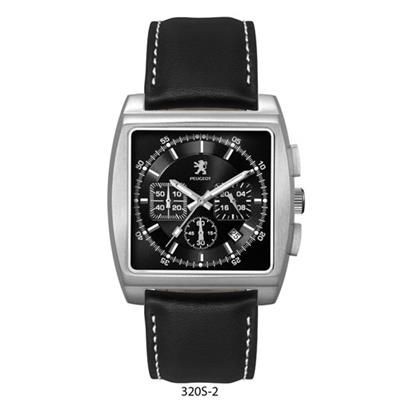 Picture of UNISEX CD EFFECT BLACK SUNRAY DIAL CHRONOGRAPH WATCH