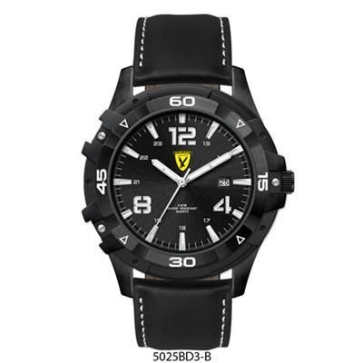 Picture of SPORTY BLACK PLATED WATCH