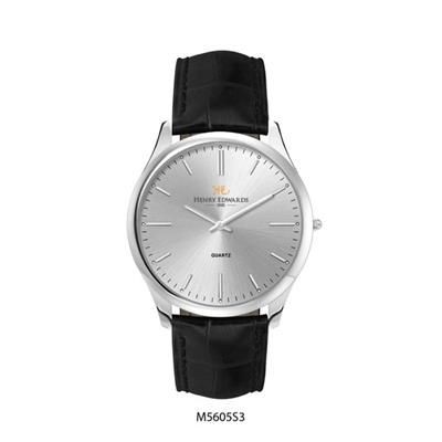 Picture of ULTRA SLIM MATCHING LADIES & GENTS STAINLESS STEEL METAL WATCH in Silver