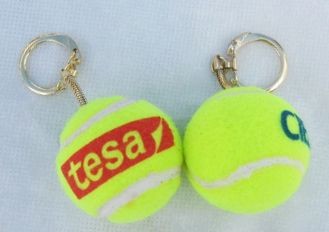 Picture of MINI TENNIS BALL KEYRING in Yellow