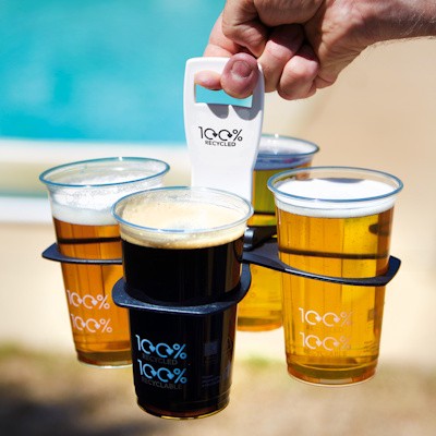 Picture of FOLD-AWAY REUSABLE BRANDED 4-CUP CARRIER