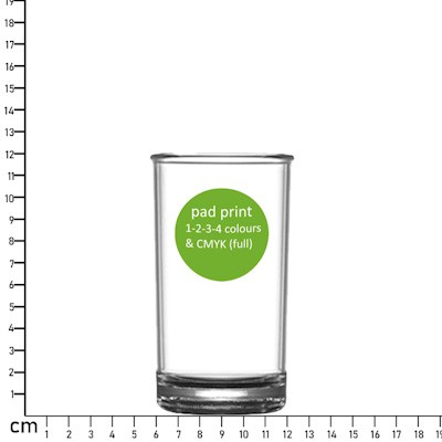 Picture of 227ML (7OZ SERVE) SHATTERPROOF HIGHBALL PRINTABLE FOR EVENTS AND PRODUCT PROMOTION