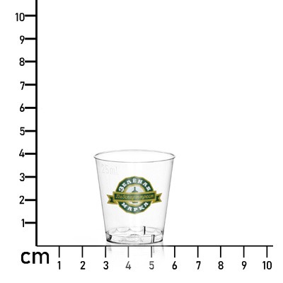 Picture of 25ML (1OZ) ECONOMY SINGLE-USE CLEAR TRANSPARENT TASTER SHOT CUP