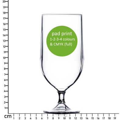 Picture of 420ML (12OZ) WEIGHTY GLASSLIKE UNBREAKABLE STEMMED GLASS