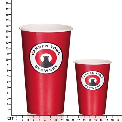 Picture of 568ML (20OZ) FULL-COLOUR PRINTED, PLASTIC-FREE, COMPOSTABLE, EASILY RECYCLABLE, PAPER PINT CUP