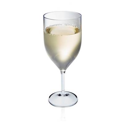 Picture of REUSABLE PLASTIC WINE GLASS.