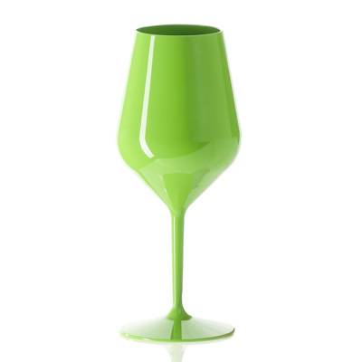 Picture of GREEN WINE GLASS.