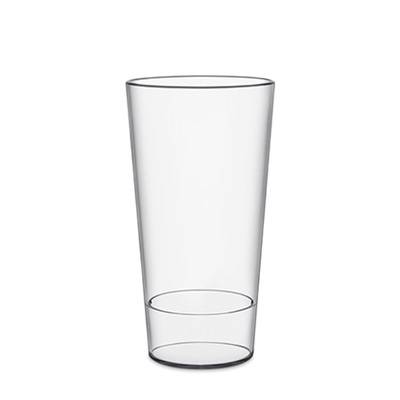 Picture of REUSABLE CLEAR TRANSPARENT STACKING PLASTIC GLASS.