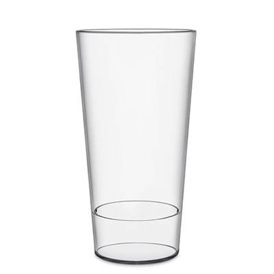 Picture of REUSABLE CLEAR TRANSPARENT STACKING PLASTIC GLASS.