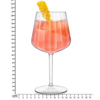 Picture of 550ML (16OZ SERVE) SHATTERPROOF STEMMED GIN BALLOON GLASS REFLEX