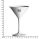 Picture of 230ML (8OZ) COLOUR-MATCH SHATTERPROOF MARTINI COCKTAIL GLASS