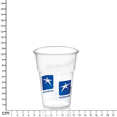 Picture of 350ML (12OZ) PLANT-DERIVED (COMPOSTABLE) PLASTIC CUP