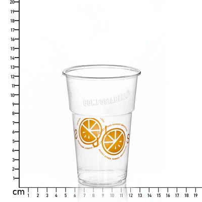 Picture of 400ML (14OZ) PLANT-DERIVED (COMPOSTABLE) PLASTIC CUP