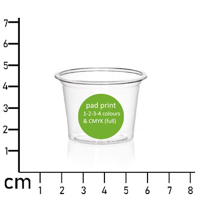 Picture of 25ML (1OZ) ENVIRONMENTALLY-FRIENDLY CLEAR TRANSPARENT TASTER SHOT CUP