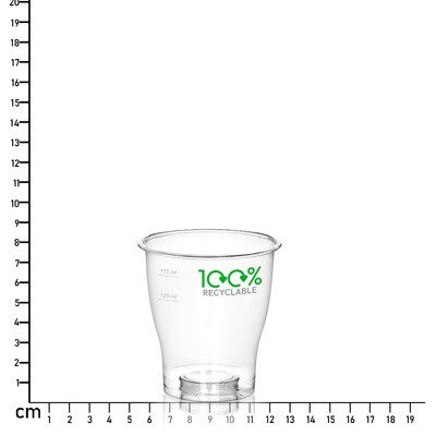 Picture of 250ML (8OZ) 100% RECYCLED AND RECYCLABLE PLASTIC TULIP CUP