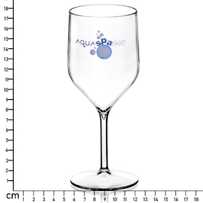 Picture of 300ML (10OZ) (250ML SERVE) REUSABLE PLASTIC WINE GLASS